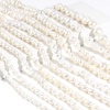 Bild von Natur Süßwasserperlen Zuchtperlen Perlen Unregelmäßig Weiß, 1 Strang Barock