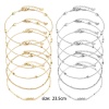 Picture of 1 Piece Vacuum Plating 304 Stainless Steel Link Chain Anklet Multicolor Handmade 23.5cm(9 2/8") long