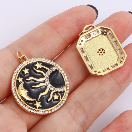 Picture of Brass Galaxy Pendants Gold Plated                                                                                                                                                                                                                             