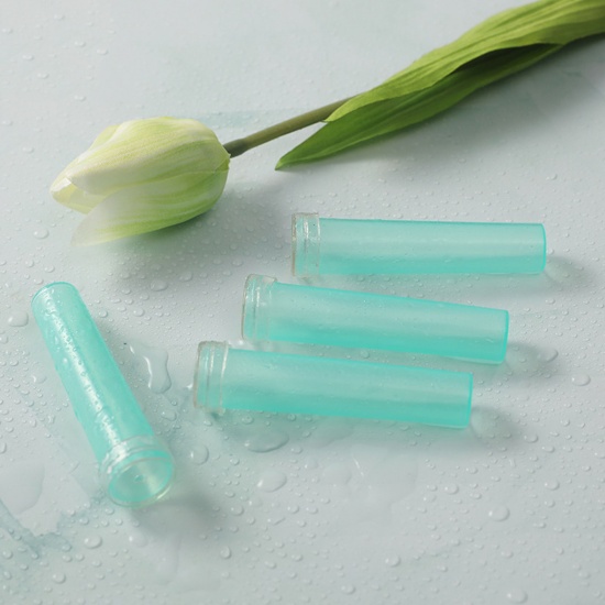 Picture of Plastic Floral Vials Flower Water Tubes With Caps Multicolor Cylinder 7.2cm x 1.9cm