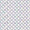 Picture of 100 PCs Vacuum Plating Stainless Steel Open Jump Rings Findings Round Multicolor