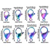 Immagine di 10 Pz Placcatura Sottovuoto Acciaio Inossidabile Fibbia Aragosta Multicolore