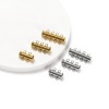 Picture of Stainless Steel Layered Slide Lock Clasps For Stackable Multi-layer Necklace Bracelet Cylinder Multicolor