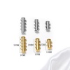 Picture of Stainless Steel Layered Slide Lock Clasps For Stackable Multi-layer Necklace Bracelet Cylinder Multicolor