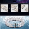 Picture of Stainless Steel Layered Slide Lock Clasps For Stackable Multi-layer Necklace Bracelet Cylinder Multicolor