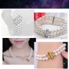 Picture of Stainless Steel Layered Slide Lock Clasps For Stackable Multi-layer Necklace Bracelet Cylinder Multicolor