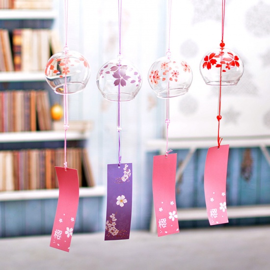 Immagine di Japanese Style Glass Wind Chime Garden Window Hanging Decoration Craft