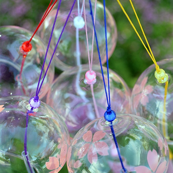 Picture of Japanese Style Glass Wind Chime Garden Window Hanging Decoration Craft