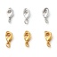 Immagine di Ottone Fibbia Aragosta Multicolore Con Anello 10mm x 6mm, 5 Pz