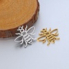 Picture of 304 Stainless Steel Insect Charms Multicolor Bee Animal Hollow 18.5mm x 15mm
