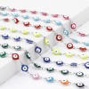 Picture of 304 Stainless Steel Religious Anklet Silver Tone Multicolor Enamel Evil Eye 22.5cm(8 7/8") long