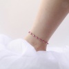Picture of 304 Stainless Steel Religious Anklet Silver Tone Multicolor Enamel Evil Eye 22.5cm(8 7/8") long