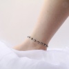Picture of 304 Stainless Steel Religious Anklet Silver Tone Multicolor Enamel Evil Eye 22.5cm(8 7/8") long