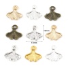 Picture of Zinc Based Alloy Charms Multicolor Gingko Leaf 13mm x 13mm