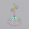 Picture of Stainless Steel Galaxy Pendants Multicolor Half Moon Star 1 Piece