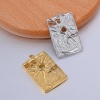 Picture of Stainless Steel Galaxy Pendants Multicolor Rectangle Sun 30mm x 18.5mm