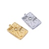 Picture of Stainless Steel Galaxy Pendants Multicolor Rectangle Sun 30mm x 18.5mm