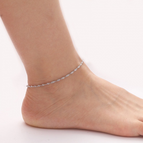 Picture of 304 Stainless Steel Anklet Multicolor 23.5cm(9 2/8") long
