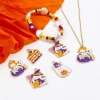 Picture of Zinc Based Alloy Halloween Charms Gold Plated Multicolor Cartoon Images Enamel