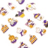 Immagine di Lega di Zinco Halloween Charms Oro Placcato Multicolore Immagini dei Cartoni Animati Smalto 10 Pz
