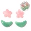 Picture of Resin Flora Collection Spacer Beads Cabochon Flower Multicolor Leaf Pattern