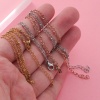 Picture of Stainless Steel Simple Link Cable Chain Multilayer Layered Anklet Multicolor 21cm(8 2/8") long