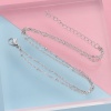 Picture of Stainless Steel Simple Link Cable Chain Multilayer Layered Anklet Multicolor 21cm(8 2/8") long