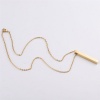 Picture of Stainless Steel Necklace Multicolor Rectangle Blank Stamping Tags Four Sides 45cm(17 6/8") long