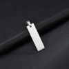 Picture of Stainless Steel Necklace Multicolor Rectangle Blank Stamping Tags Two Sides 48cm(18 7/8") long