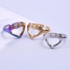 Picture of Stainless Steel Ins Style Open Adjustable Rings Multicolor Love Hand Sign Gesture 18.1mm(US Size 8)