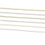 Image de Colliers en Acier Inoxydable Chaîne Maille Forçat Multicolore 40cm long, 3 Pièces