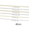 Imagen de Acero Inoxidable Cable Cadena Cruz Collares Multicolor 40cm longitud, 3 Unidades