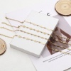 Picture of 1 Piece Vacuum Plating 304 Stainless Steel Anklet Gold Plated Flower Evil Eye