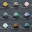 Image de Perles (Sans Trou) en Gemme ( Naturel ) Astrosphère Cosmique Multicolore Env. 20mm Dia., 1 PCs
