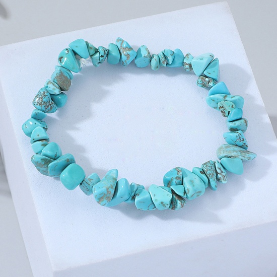 Image de Perles en Turquoise ( Synthétique) Style Ins Irrégulier Multicolore 1 Enfilade