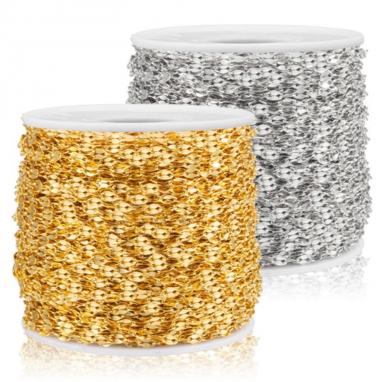 Bild von 304 Edelstahl Lippen geformte Kette Bunt 2mm, 5 Meter