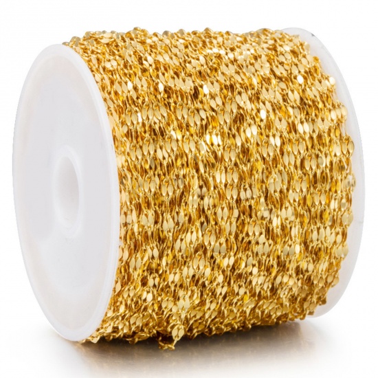 Bild von 304 Edelstahl Lippen geformte Kette Bunt 2mm, 5 Meter