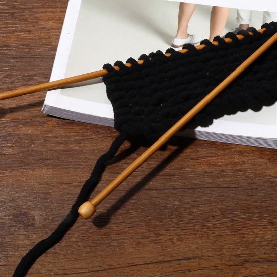 Picture of Bamboo Single Pointed Knitting Needles Brown 25cm(9 7/8") long