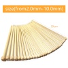 Picture of Bamboo Single Pointed Knitting Needles Natural 25cm(9 7/8") long