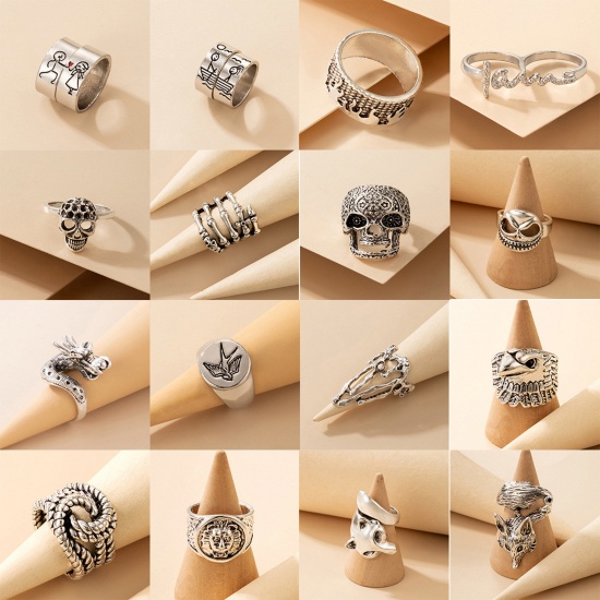 Picture of Halloween Unadjustable Wrap Rings Multicolor