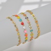 Picture of 304 Stainless Steel Stylish Link Chain Bracelets Gold Plated Multicolor