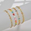 Picture of 304 Stainless Steel Stylish Link Chain Bracelets Gold Plated Multicolor
