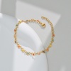 Picture of 304 Stainless Steel Stylish Link Chain Bracelets Gold Plated Multicolor