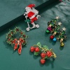 Bild von Exquisit Brosche Weihnachten Weihnachtsbaum Auto Bunt Emaille 1 Stück