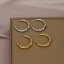 Imagen de 304 Acero Inoxidable Elegante Pendientes Círculos Multicolor De forma Bambú 3cm x 1.2cm, 1 Unidad