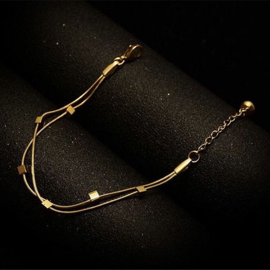 Bild von 304 Edelstahl Stilvoll Armband Bunt 1 Strang