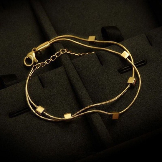 Bild von 304 Edelstahl Stilvoll Armband Bunt 1 Strang