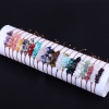 Image de Bracelets Tressés en Gemme Style Bohème ( Naturel ) Multicolore Chips Perles Réglable 30cm Long, 1 Pièce
