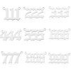 Imagen de 2 Unidades 304 Acero Inoxidable Colgantes Tono de Plata Número de Ángel 26mm x 12mm