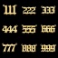 Immagine di 2 Pz 304 Acciaio Inossidabile Ciondoli Oro Placcato Numero Angeli 26mm x 12mm